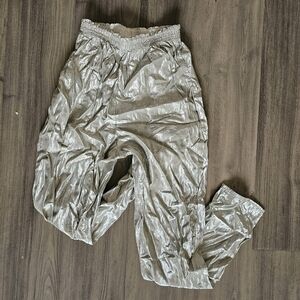 VINTAGE | Silver Rayon Pants